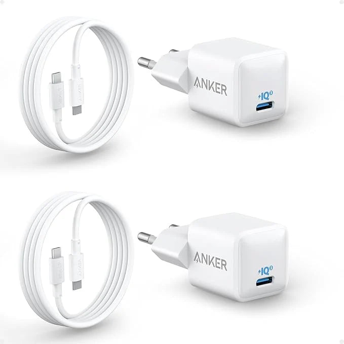 شاحن Anker 30w اصلي شحن سريع مع الكابل